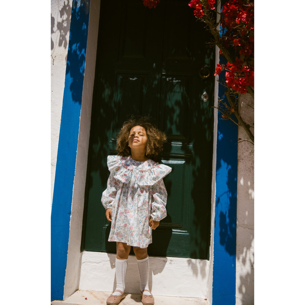 MarMar Poplin Summer Bloom Delsa LS Klänning