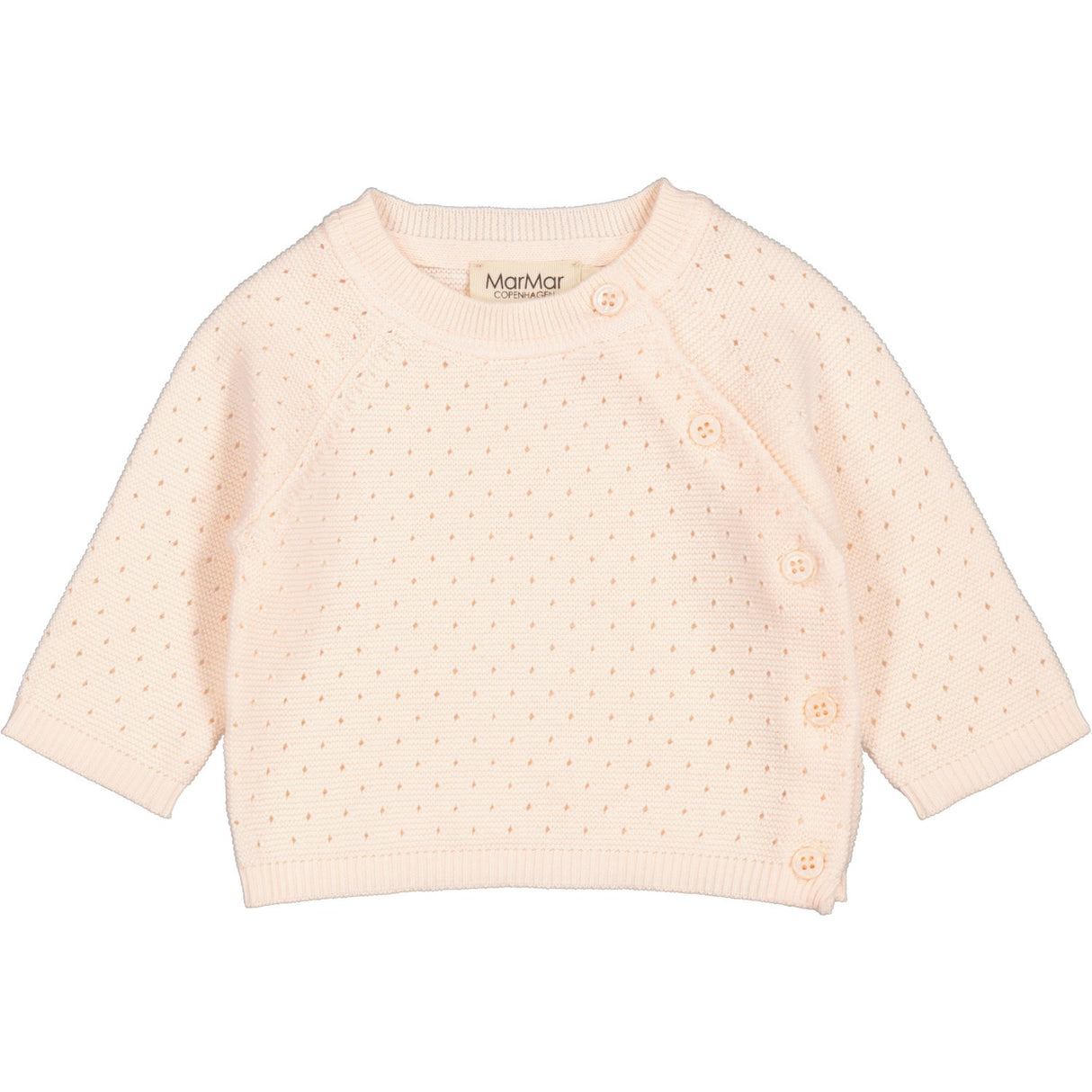 MarMar New Born Cotton Knit Links-Links Soft Rosa Toll Stickad