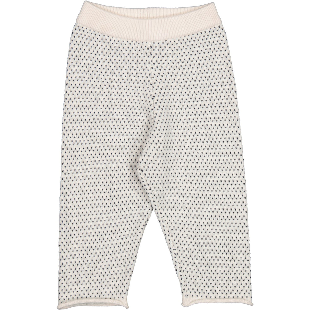 MarMar Cotton Knit Mini Pattern Light Sand Mix Pow Stickad Byxor