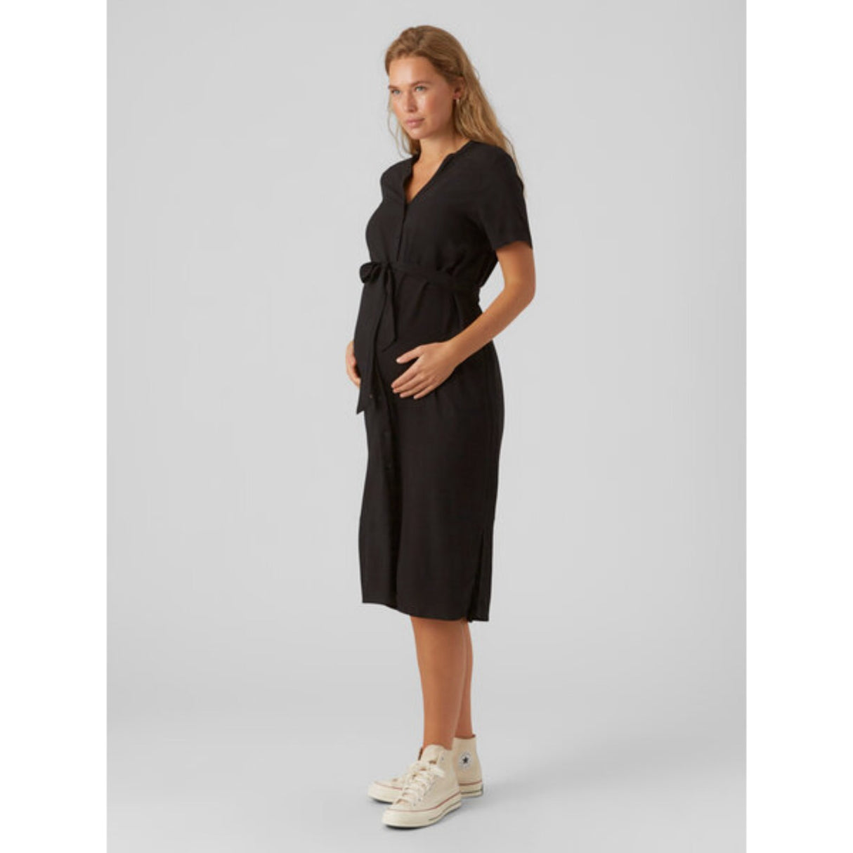 Vero Moda Maternity Black Vica Skjorta Klänning Noos