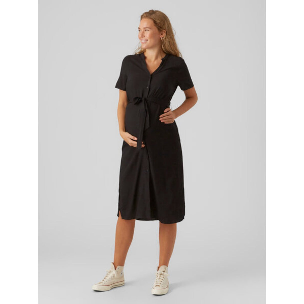 Vero Moda Maternity Black Vica Skjorta Klänning Noos