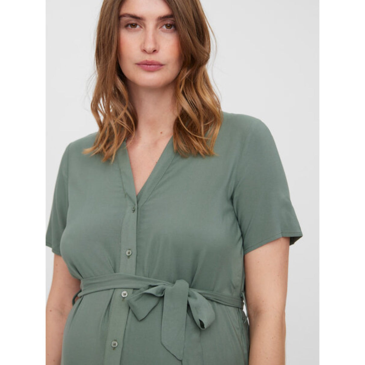 Vero Moda Maternity Laurel Wreath Vica Skjorta Klänning Noos