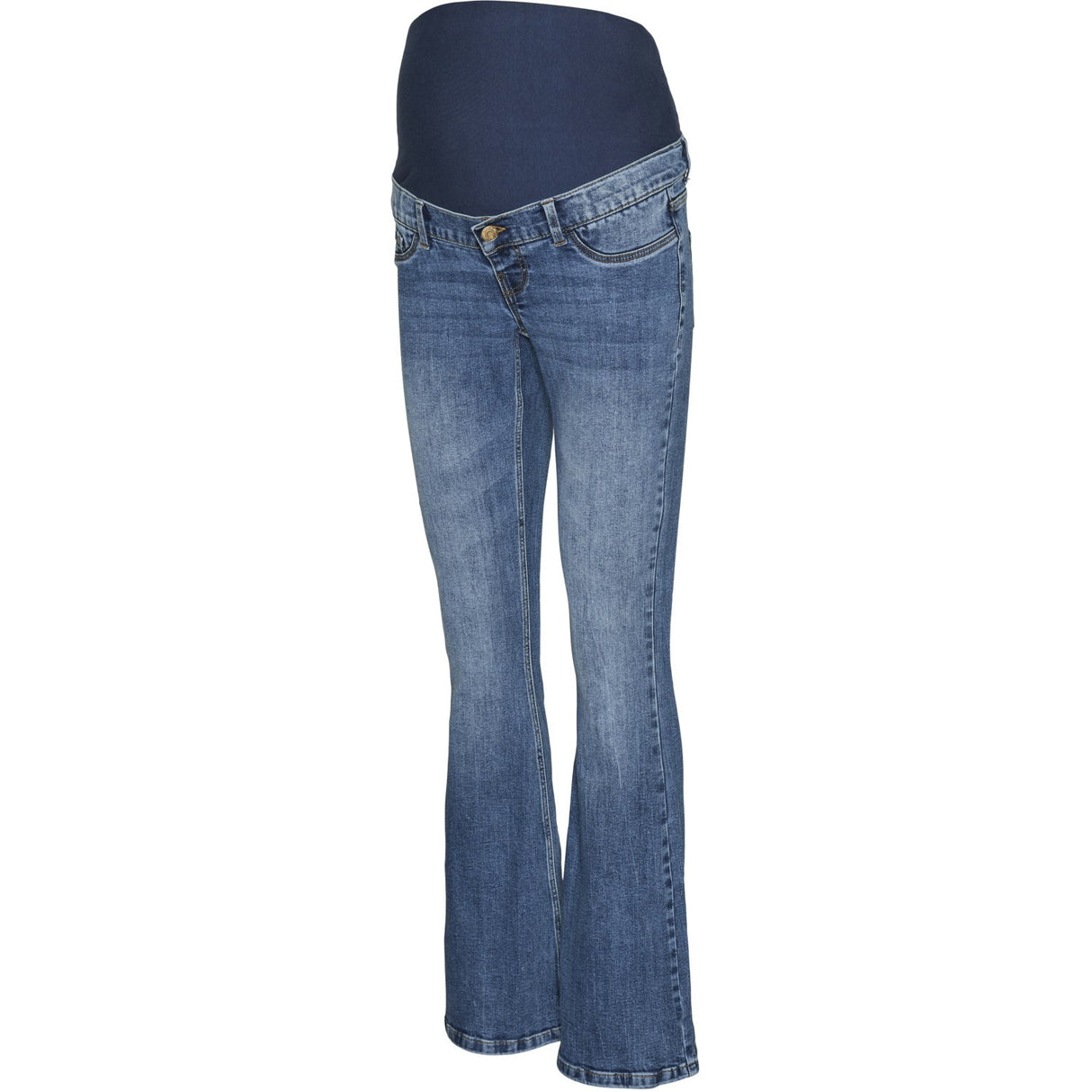 Vero Moda Maternity Medium Blue Denim Sigi Flared Denim Jeans Noos
