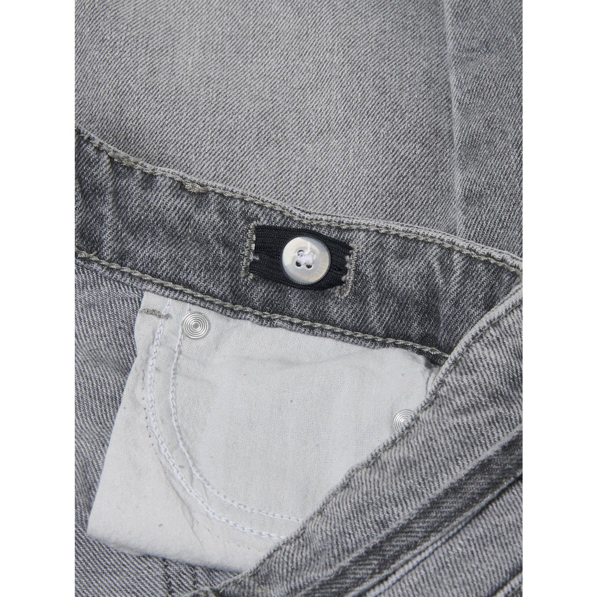 kids ONLY Medium Grey Denim Gianna Belted Midi Kjol Dot Denim