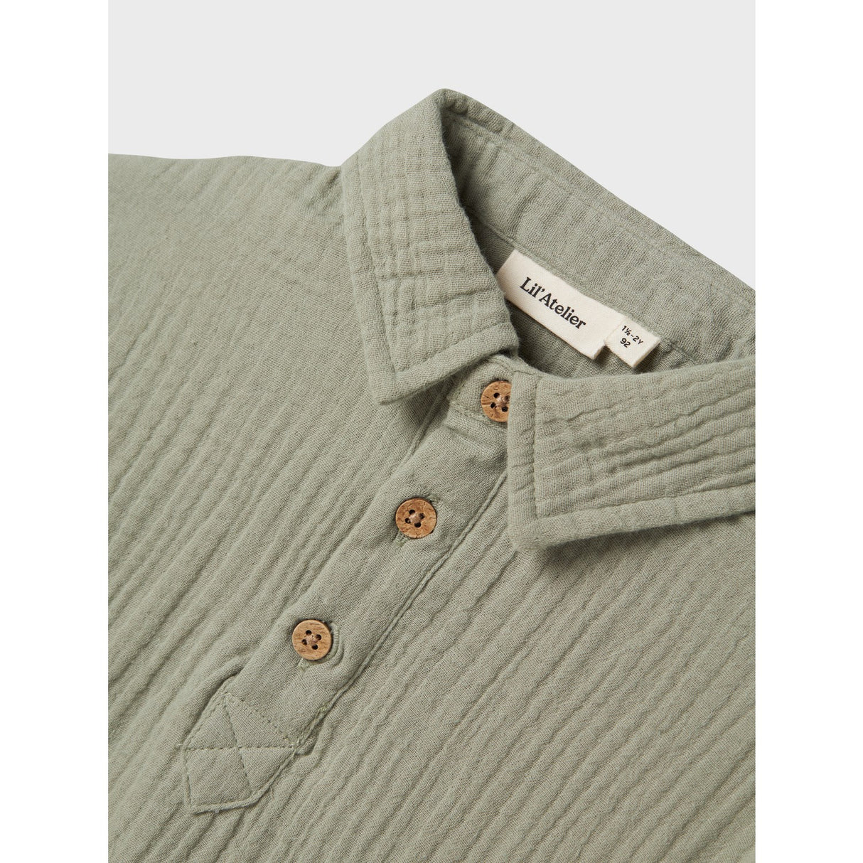 Lil'Atelier Seagrass Janu Loose Skjorta