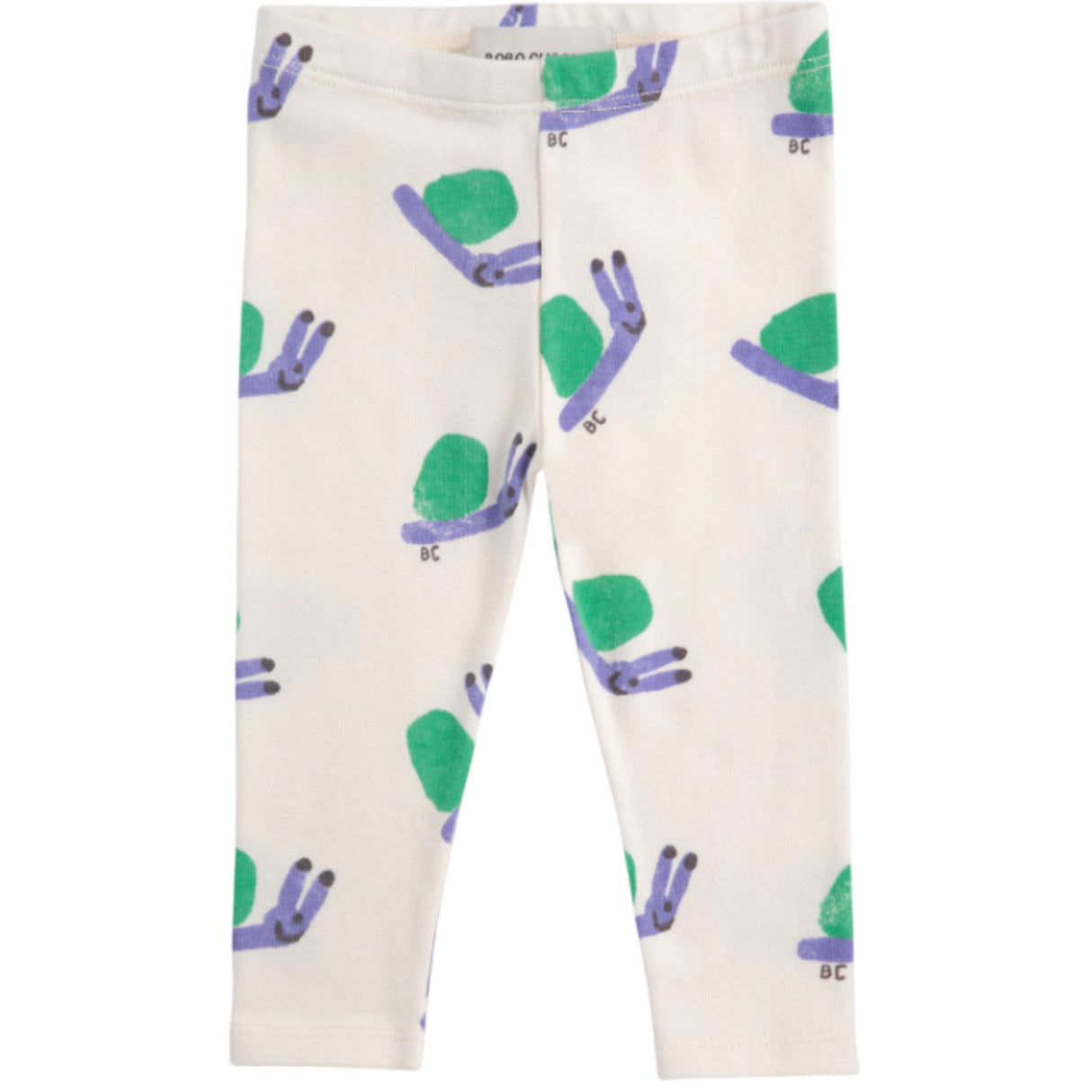 Bobo Choses Offwhite Funny Snail All Över Leggings