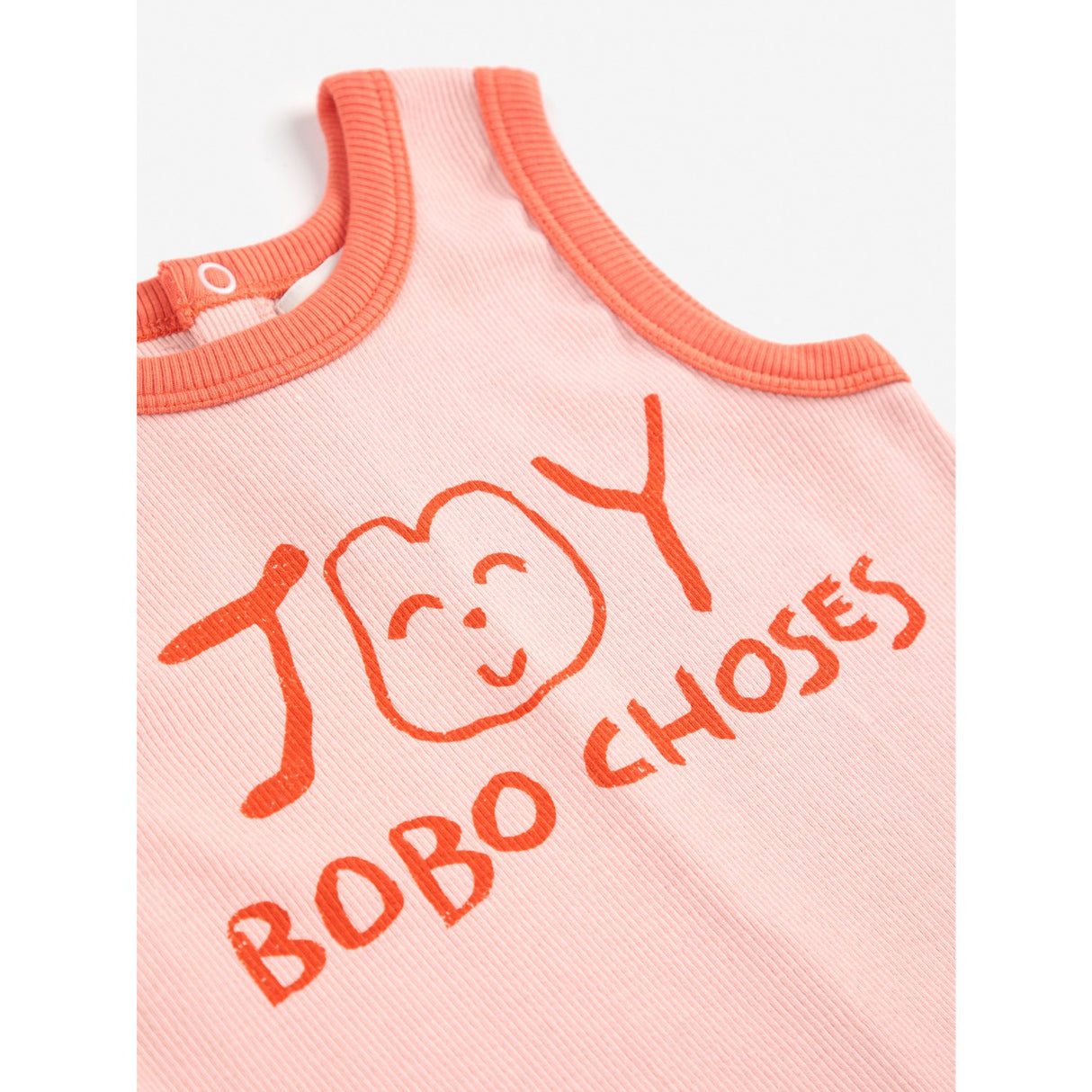Bobo Choses Ljus Pink Smiling Pink Playsuit