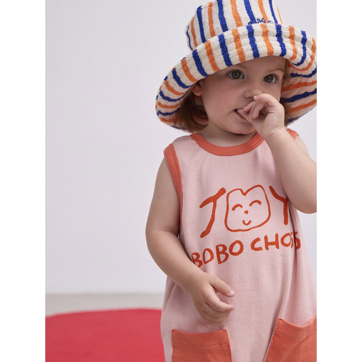 Bobo Choses Ljus Pink Smiling Pink Playsuit
