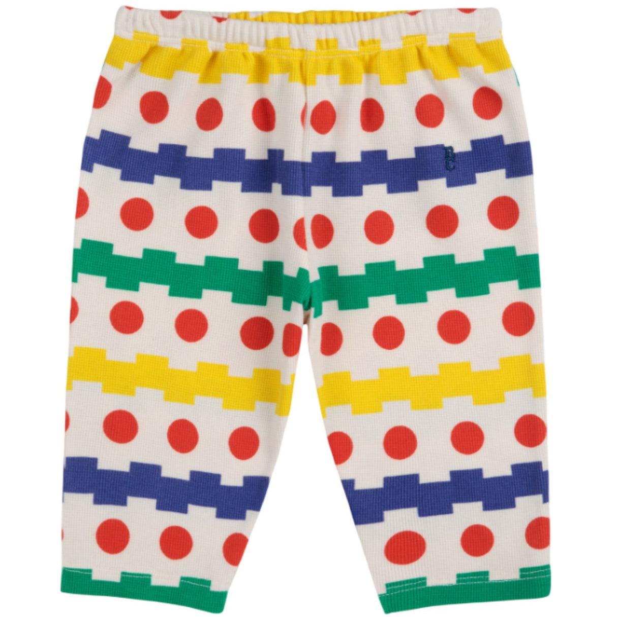 Bobo Choses Multicolor Geometrical All Över Waffle Byxor