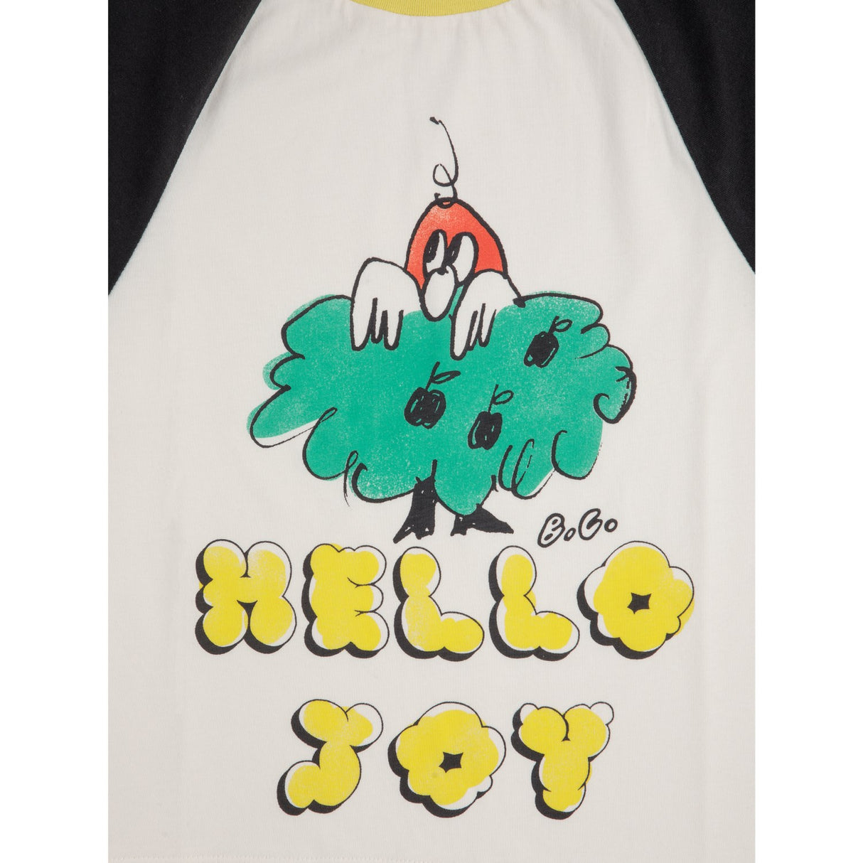 Bobo Choses Offwhite Hello Joy Ranglan Ärmar T-Shirt