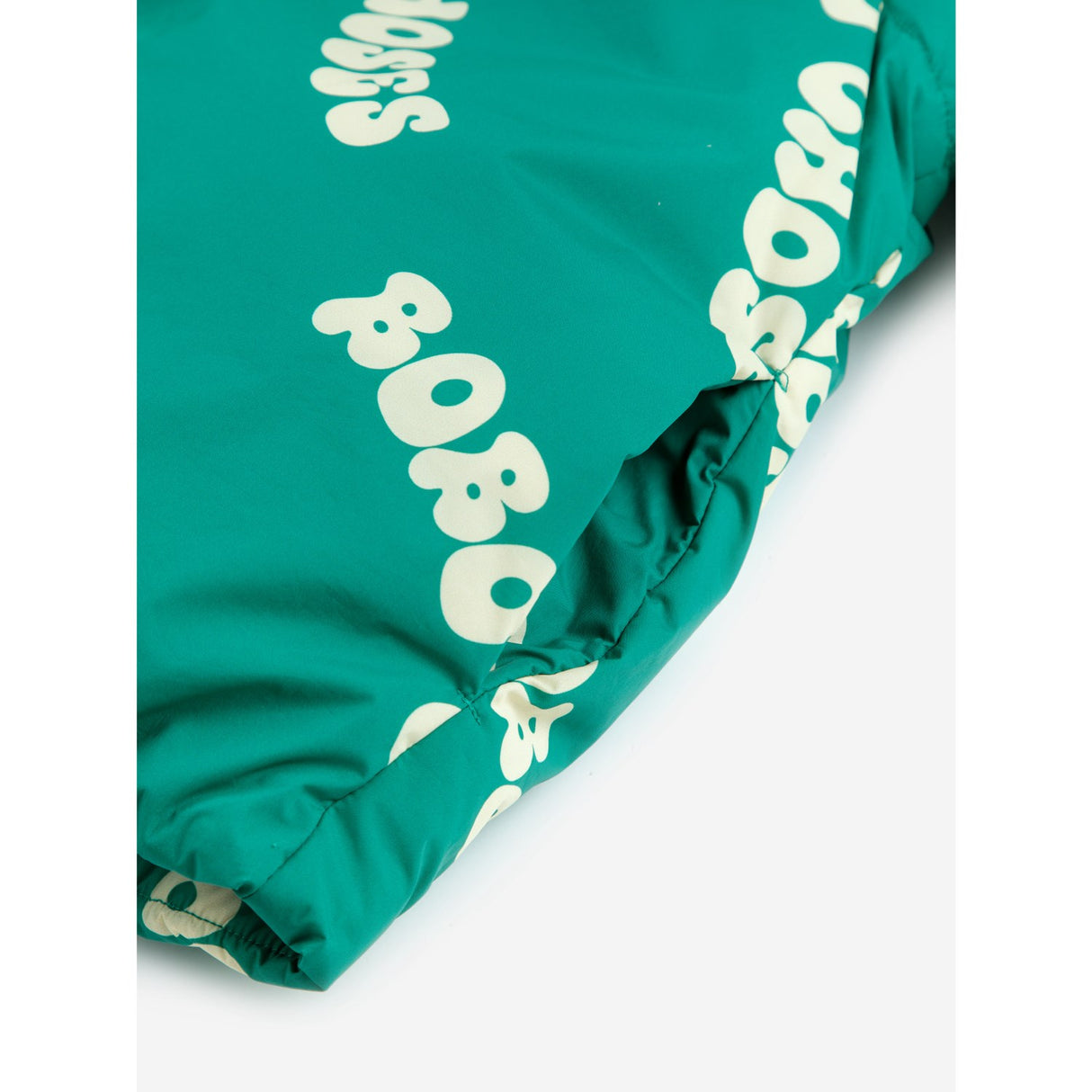 Bobo Choses Green Wavy Bobo Choses All Över Ljus Quiltad Anorak