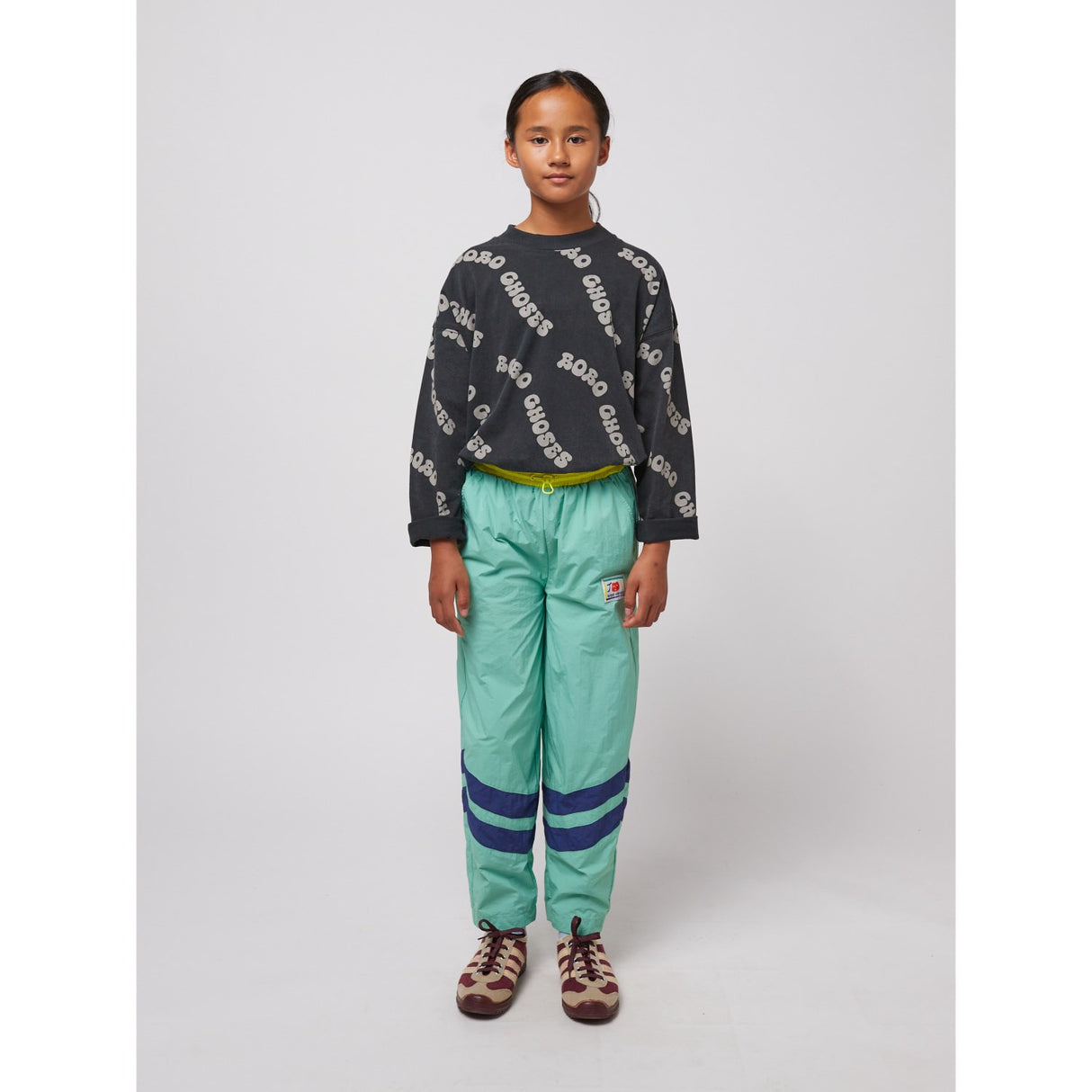 Bobo Choses Multicolor Smiling Färg Block Tracksuit Byxor