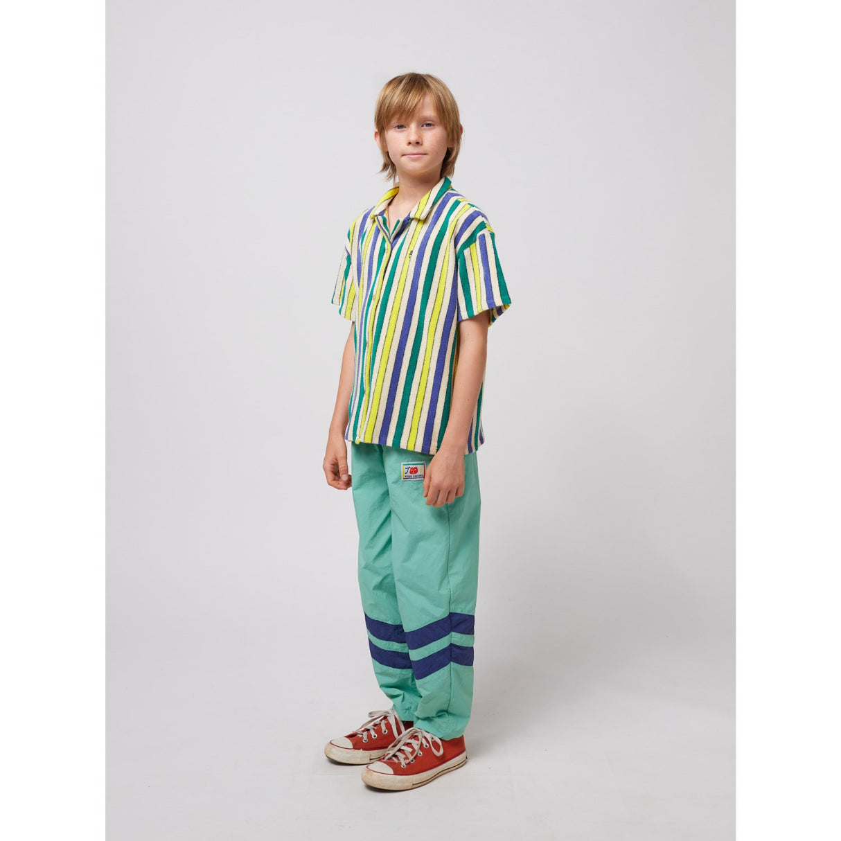 Bobo Choses Multicolor Smiling Färg Block Tracksuit Byxor