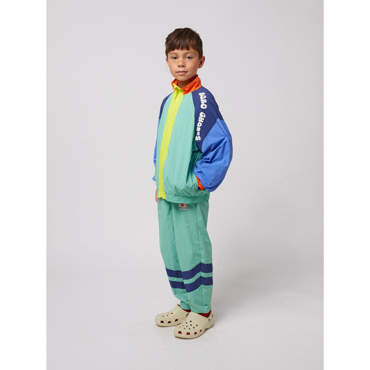 Bobo Choses Multicolor Smiling Färg Block Tracksuit Byxor