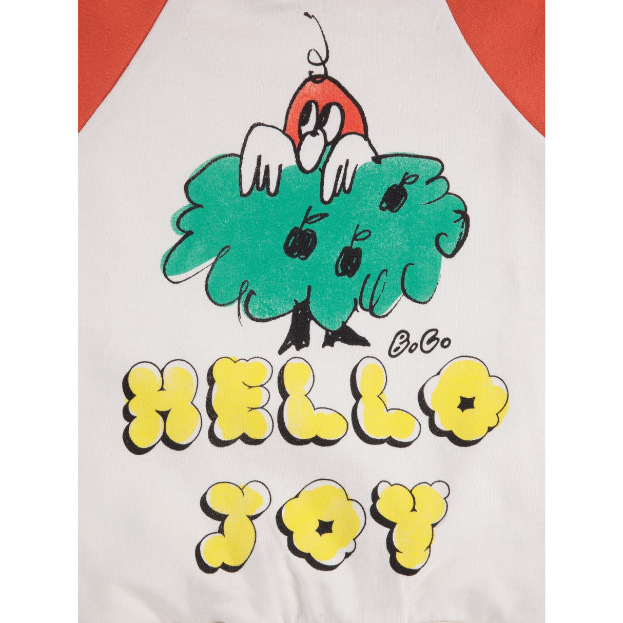 Bobo Choses Multicolor Hello Joy Ranglan Ärmar Hoodies