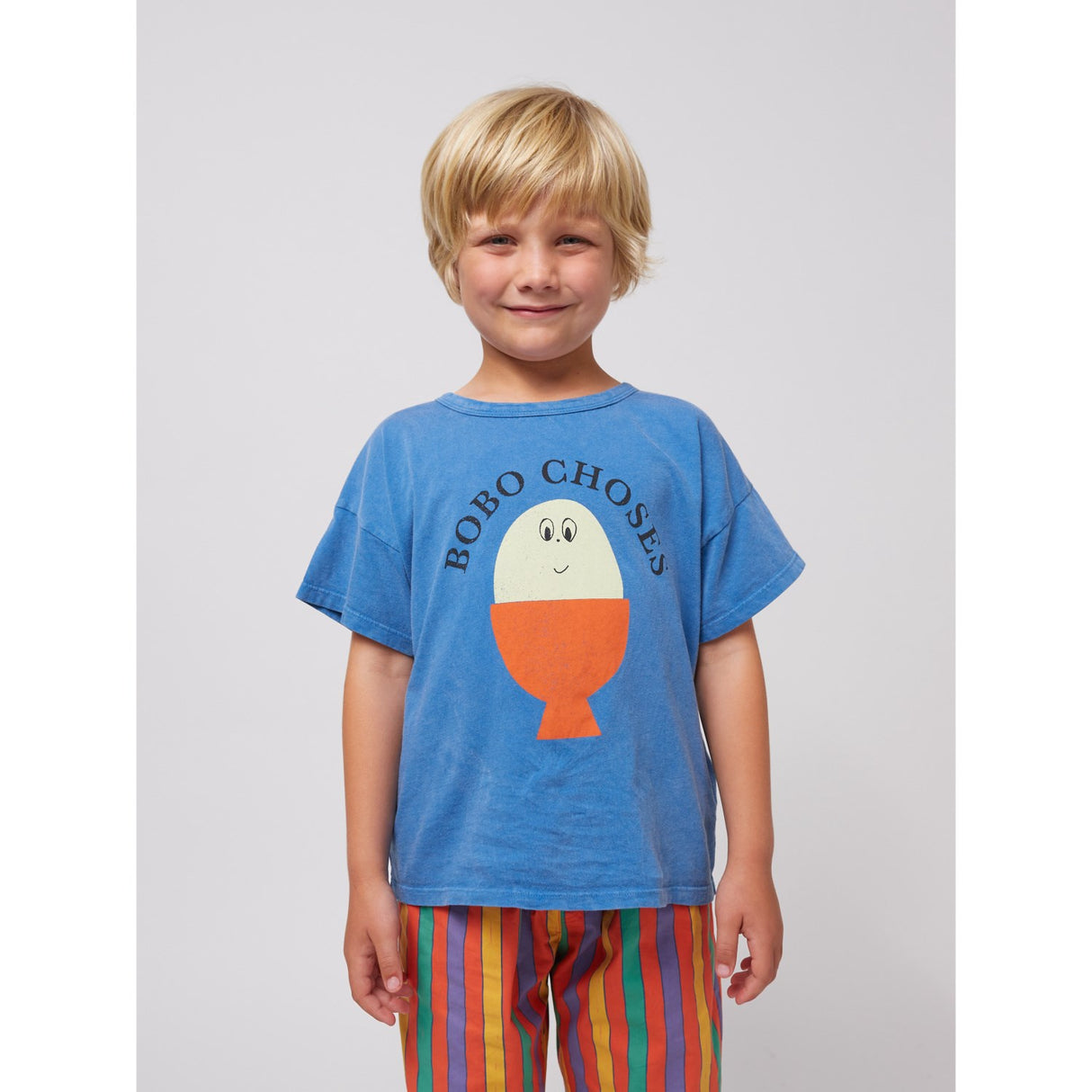 Bobo Choses Ljus Blue Morning Egg T-Shirt