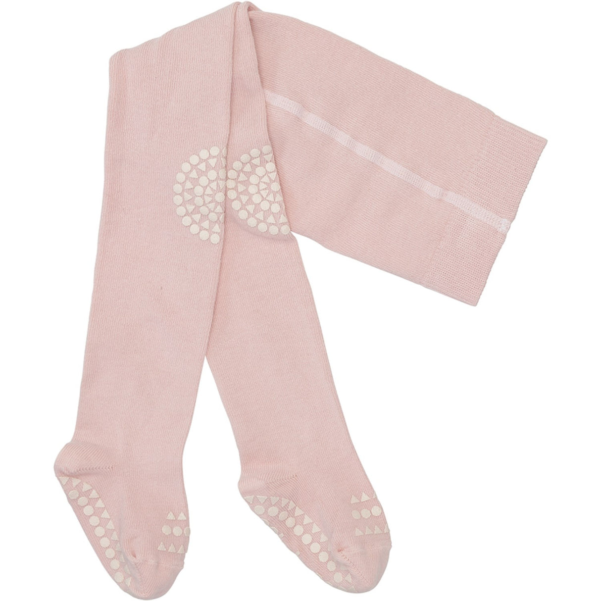 Gobabygo Soft Pink Crawling Strumpbyxar Organic Bomull