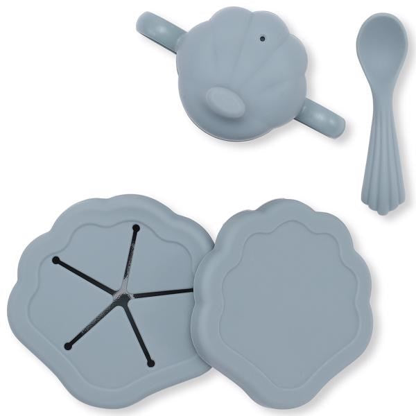Konges Sløjd Silikon Clam Mat set Light Blue
