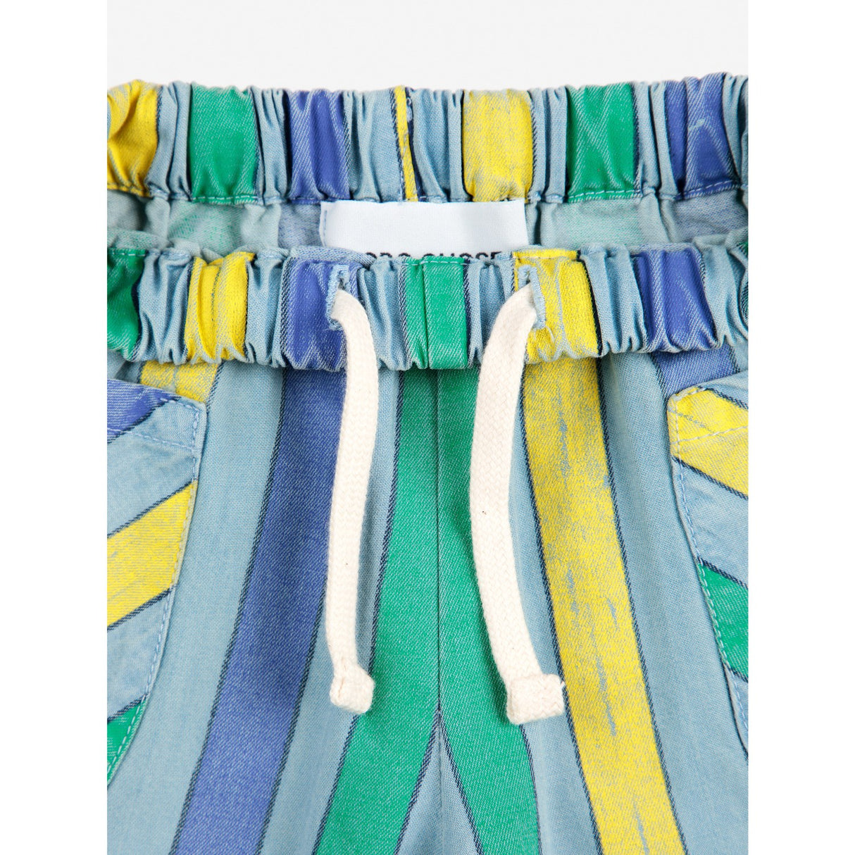 Bobo Choses Ljus Blue Multicolor Stripes Denim Byxor