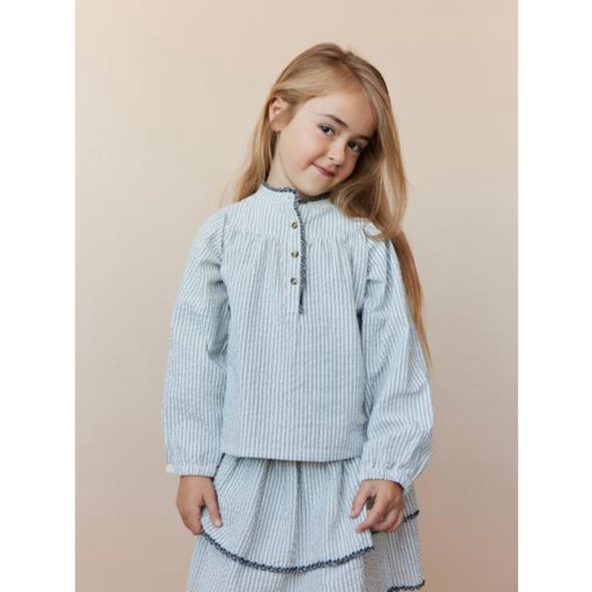 Sofie Schnoor Black Thin Stripe Kjol