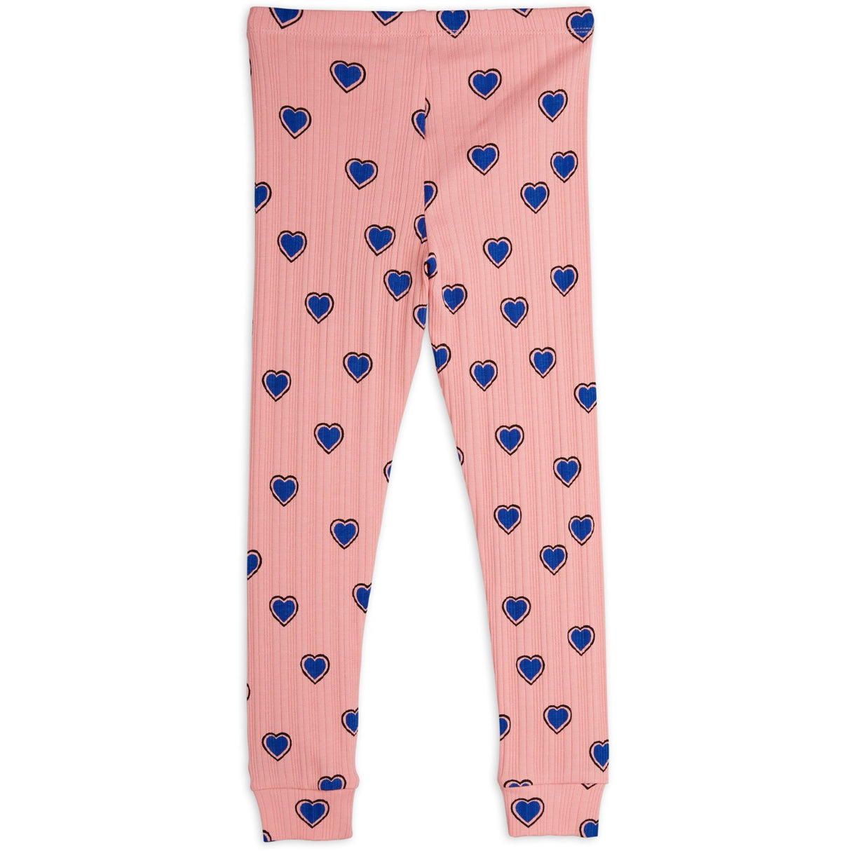 Mini Rodini Pink Outlined Hearts AOP Leggings
