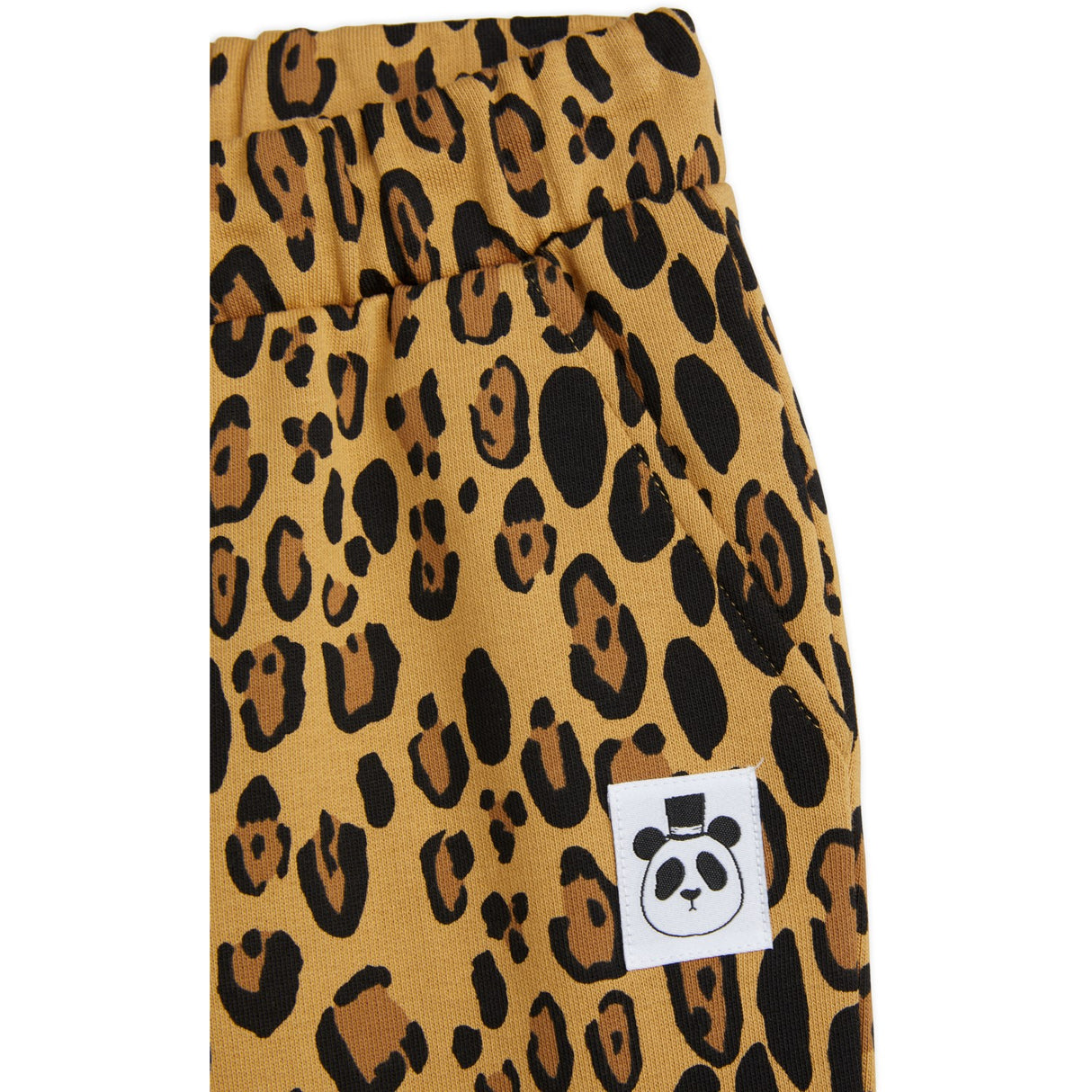 Mini Rodini Beige Basic Leopard Sweatpants