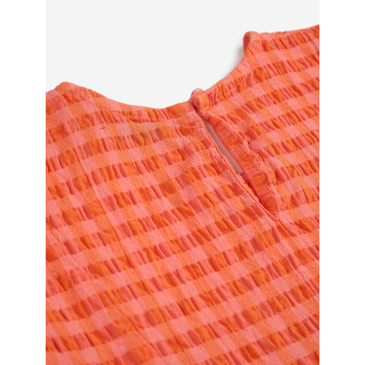 Bobo Choses Fuchsia Vichy Woven Klänning