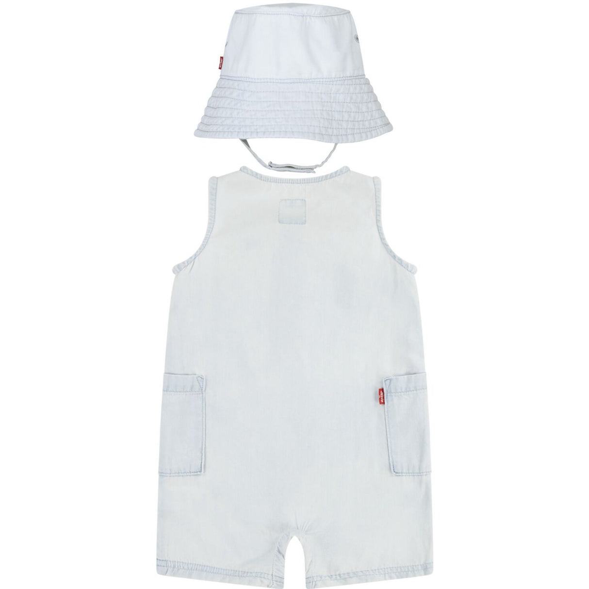 Levi's Blankcanvas Lvb Denim Romper & Hink Mössa