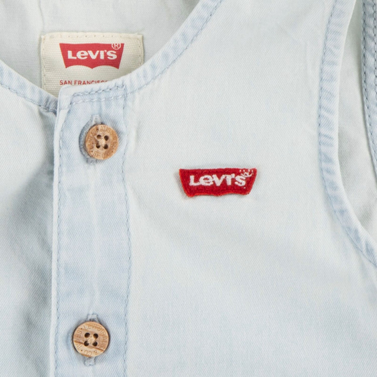 Levi's Blankcanvas Lvb Denim Romper & Hink Mössa