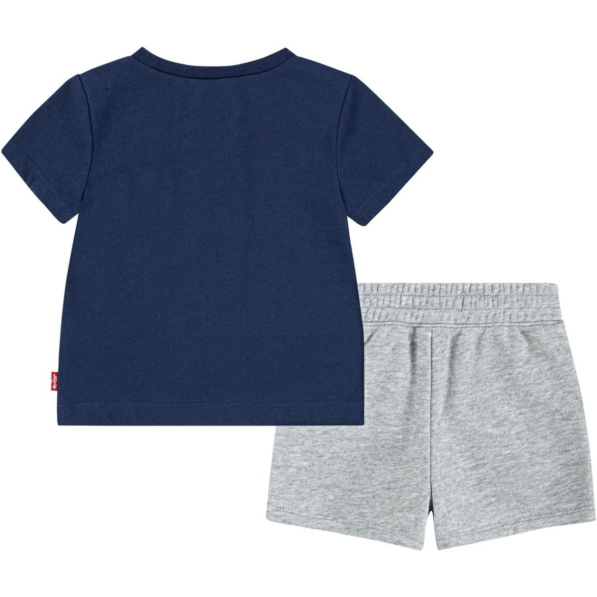 Levi's Dress Blues Lvb Batwing Tee & Stickad Shorts Set