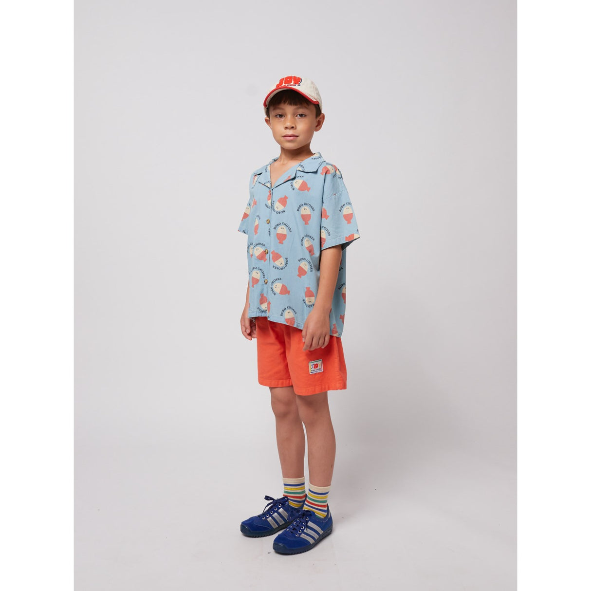 Bobo Choses Ljus Blue Morning Egg All Över Ljus Denim Skjorta