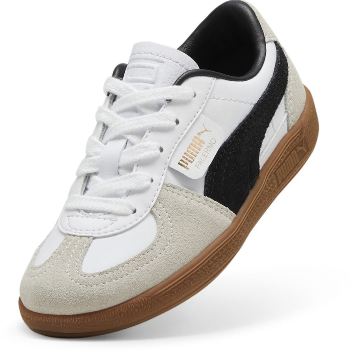 Puma White Palermo Lth PS Sneakers