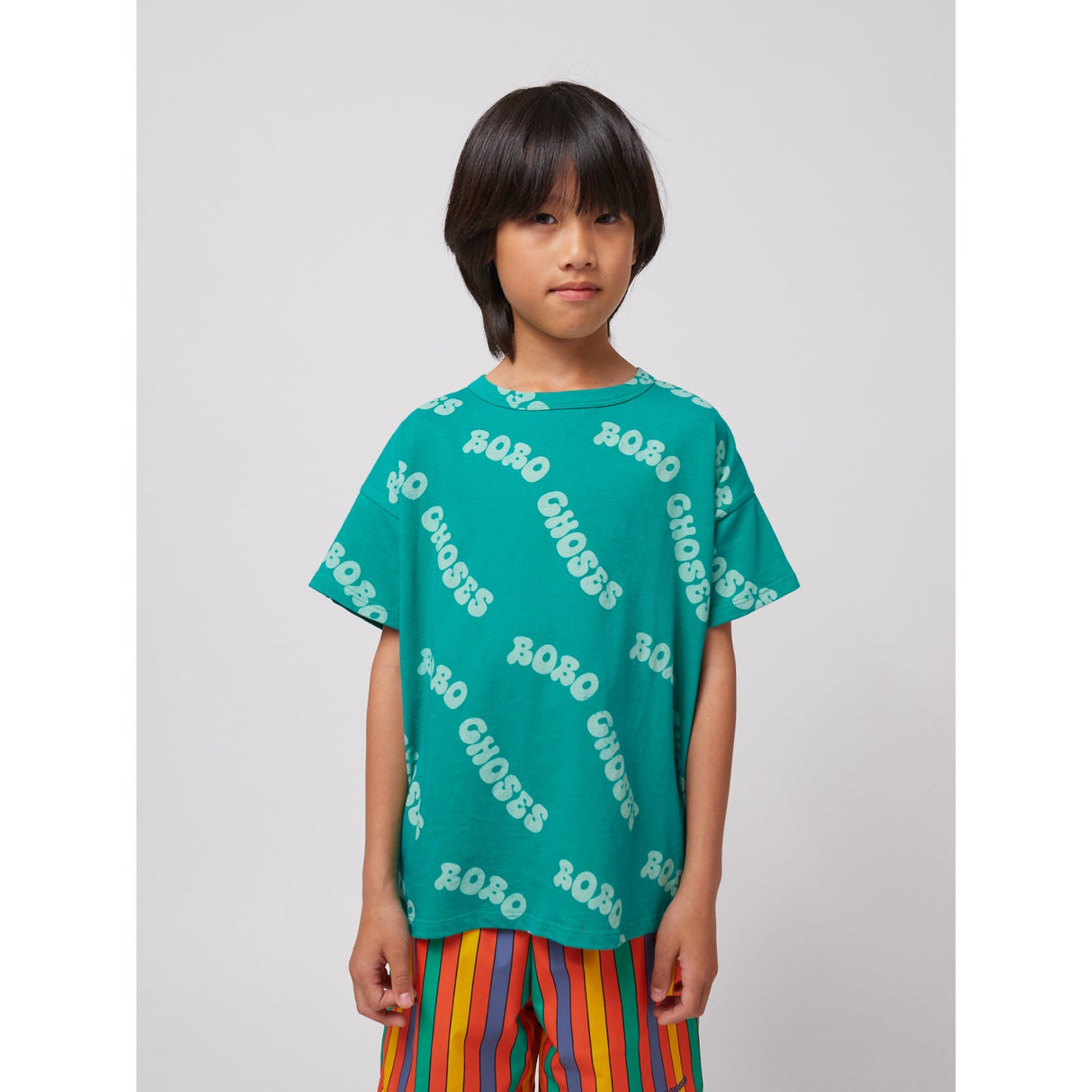 Bobo Choses Green Wavy Bobo Choses All Över T-Shirt