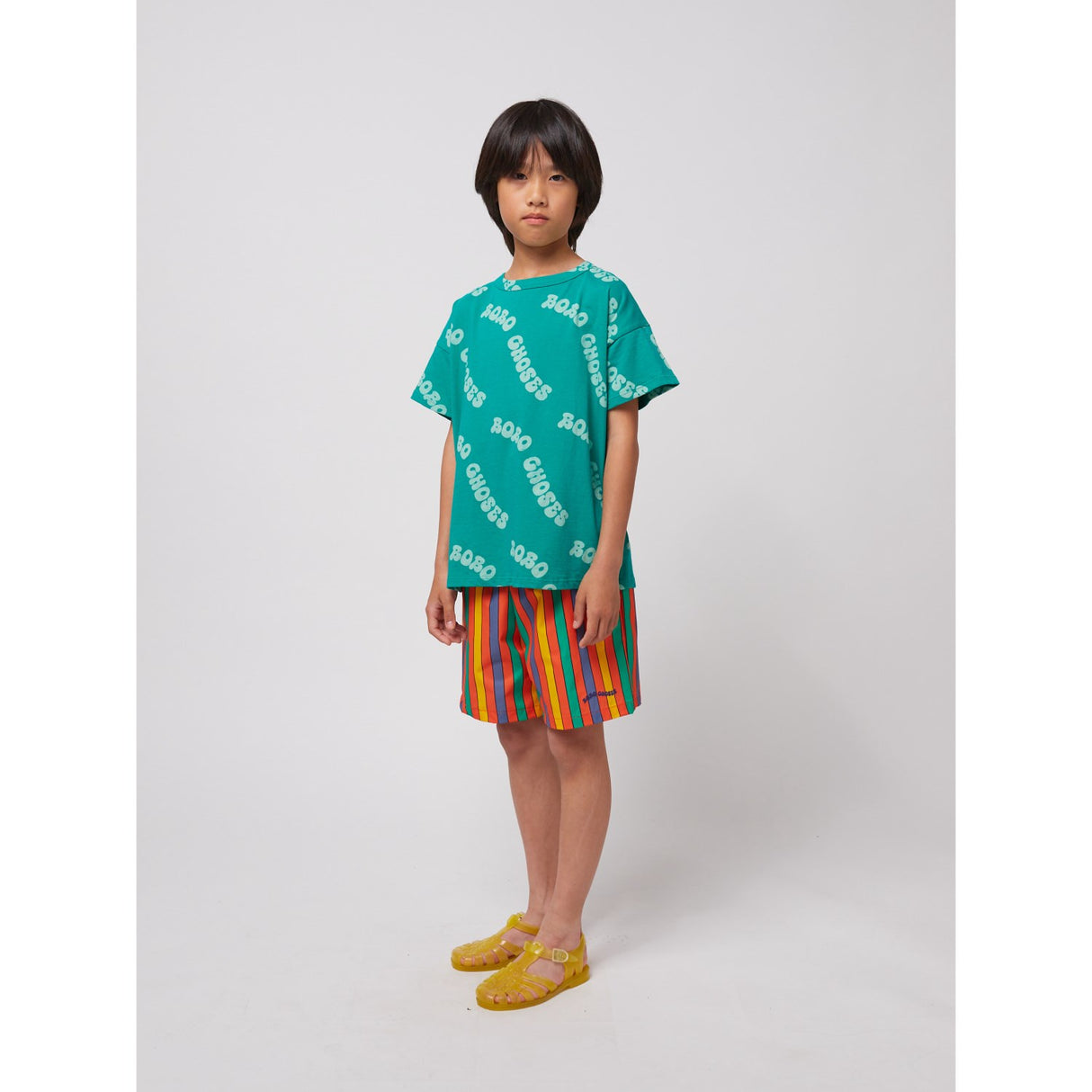 Bobo Choses Green Wavy Bobo Choses All Över T-Shirt
