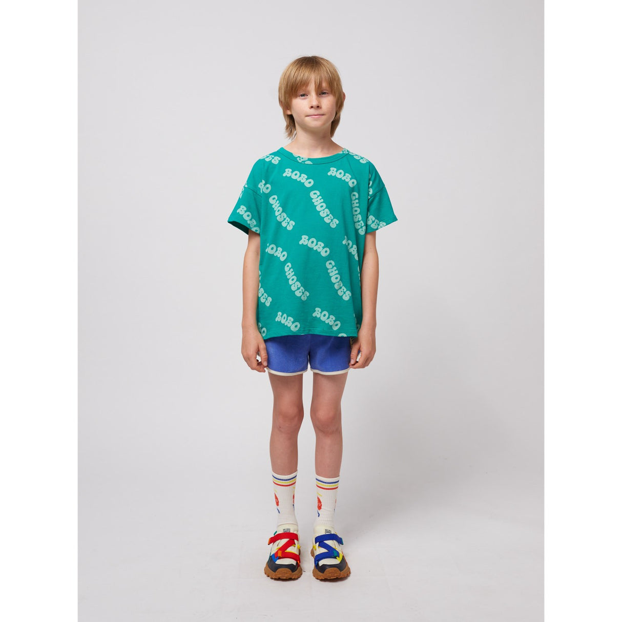 Bobo Choses Green Wavy Bobo Choses All Över T-Shirt