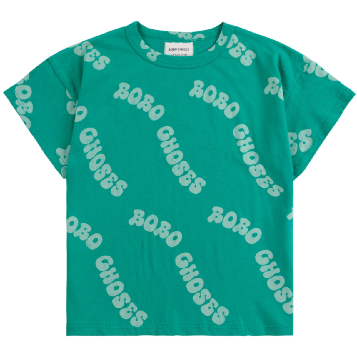 Bobo Choses Green Wavy Bobo Choses All Över T-Shirt