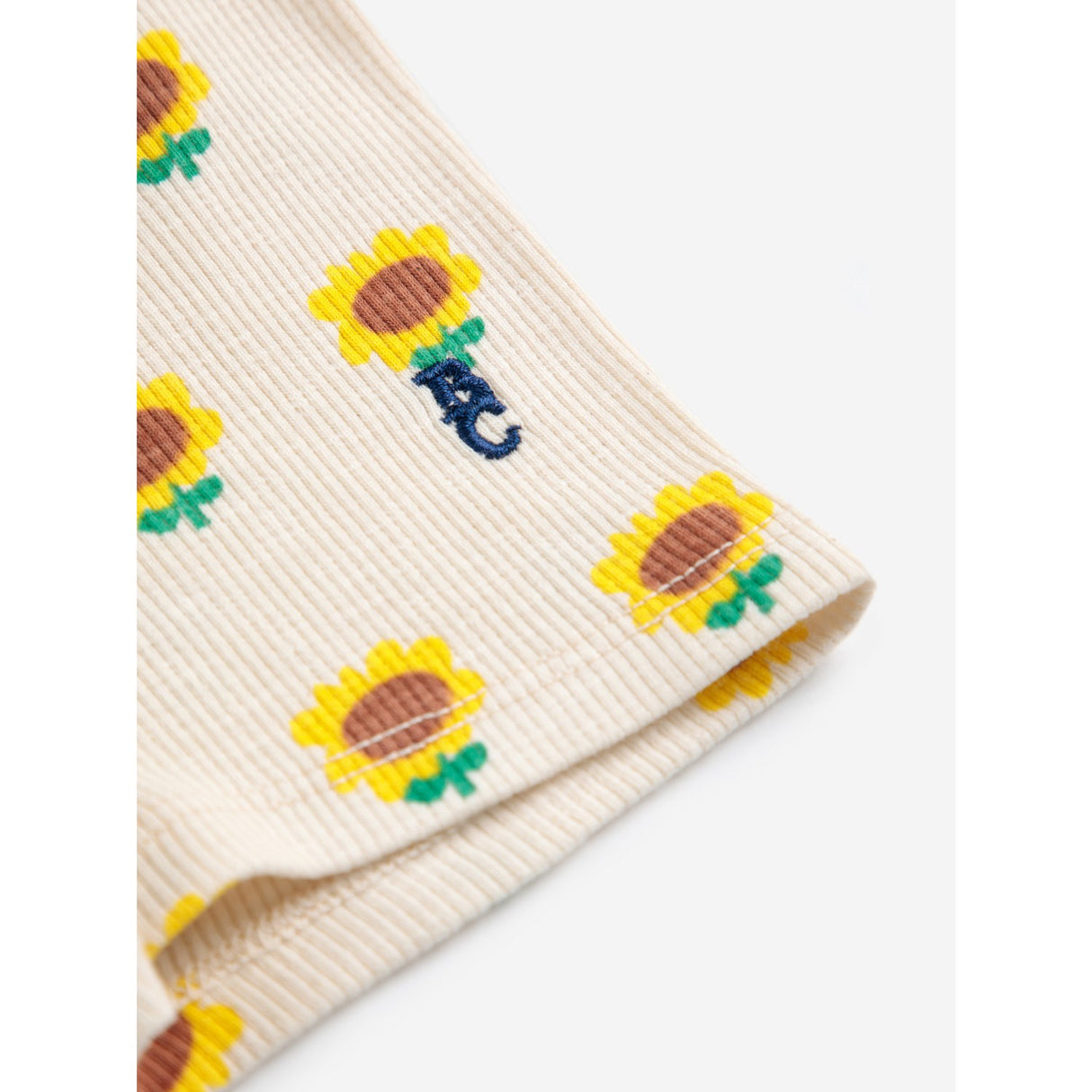 Bobo Choses Beige Sunflower All Över Kort Leggings