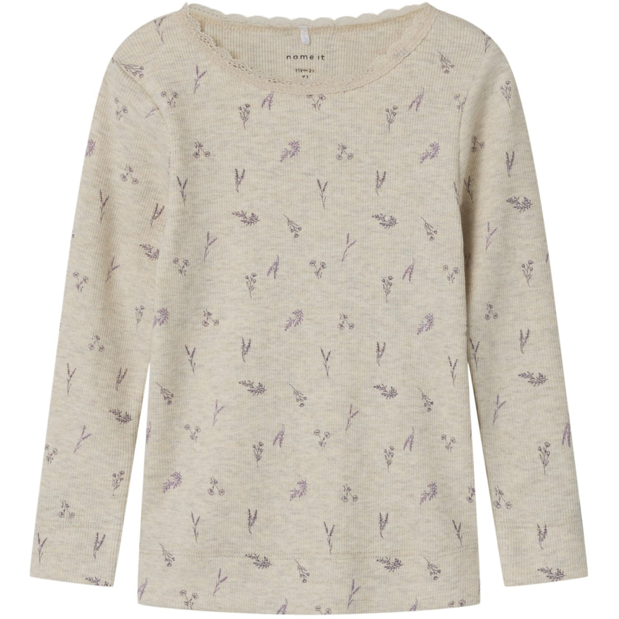 Name It Peyote Melange Small Flower Dabua Blus