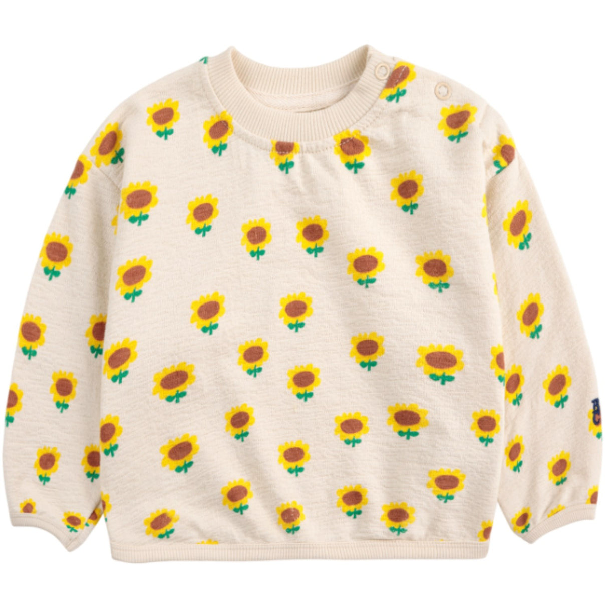 Bobo Choses Beige Sunflower All Över Sweatshirt