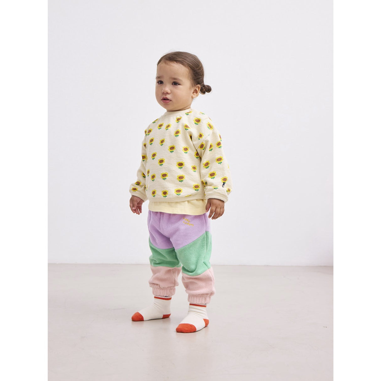 Bobo Choses Beige Sunflower All Över Sweatshirt