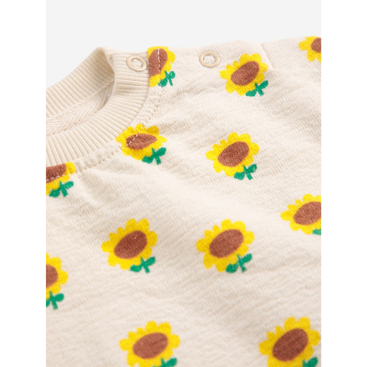 Bobo Choses Beige Sunflower All Över Sweatshirt
