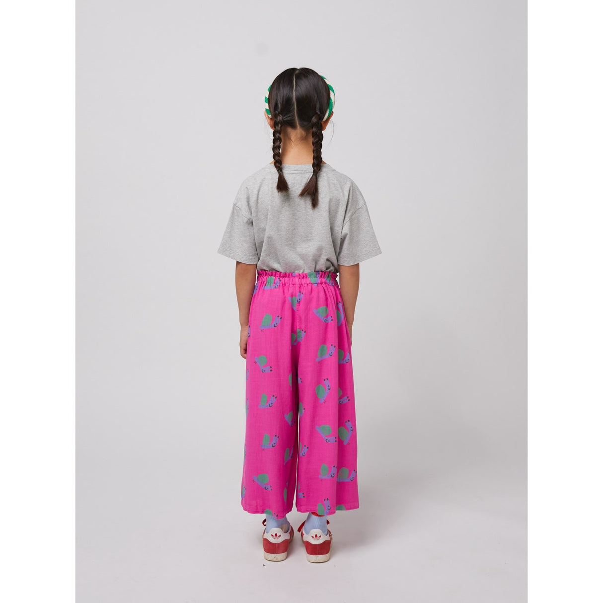 Bobo Choses Fuchsia Funny Snail All Över Woven Culotte Byxor