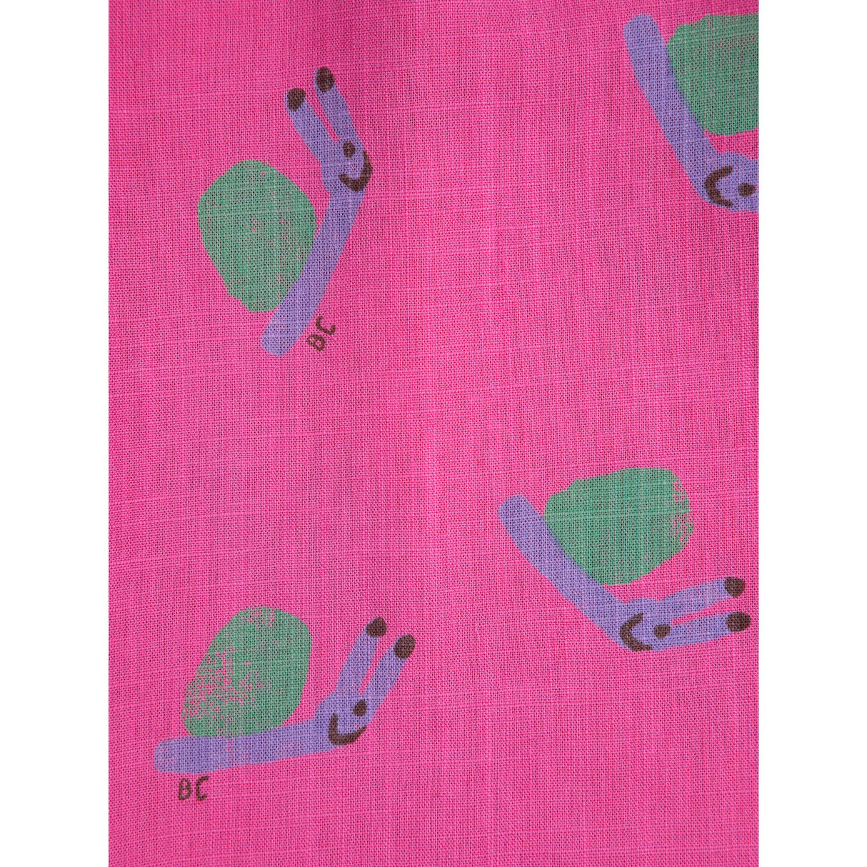 Bobo Choses Fuchsia Funny Snail All Över Woven Culotte Byxor