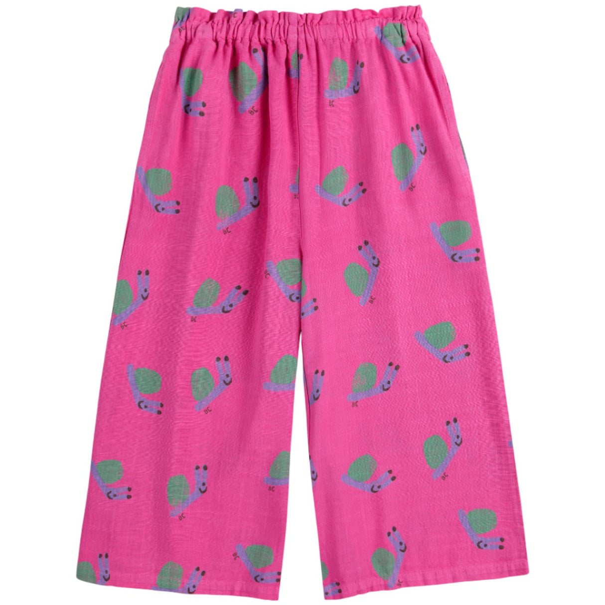 Bobo Choses Fuchsia Funny Snail All Över Woven Culotte Byxor