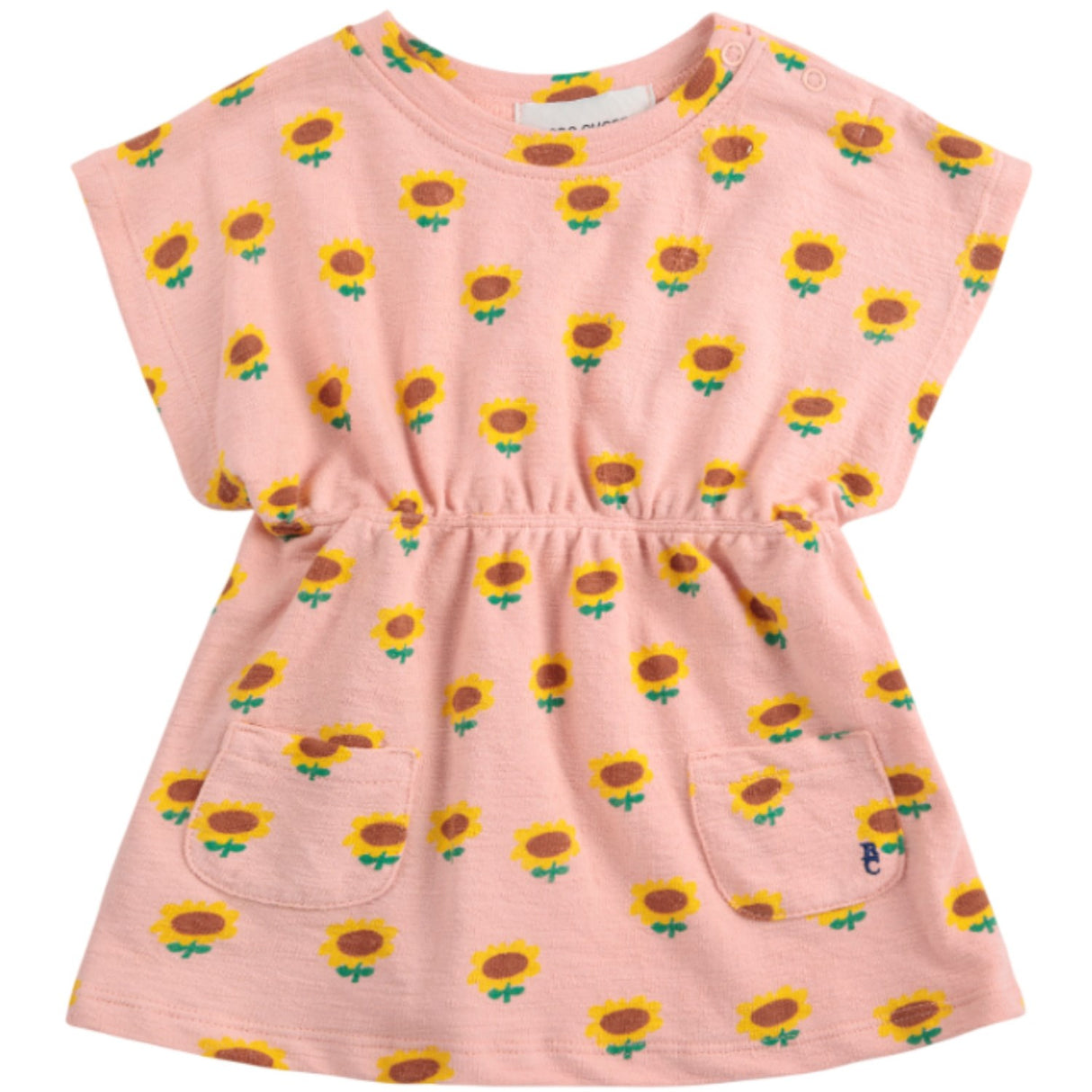 Bobo Choses Ljus Pink Sunflower All Över Klänning