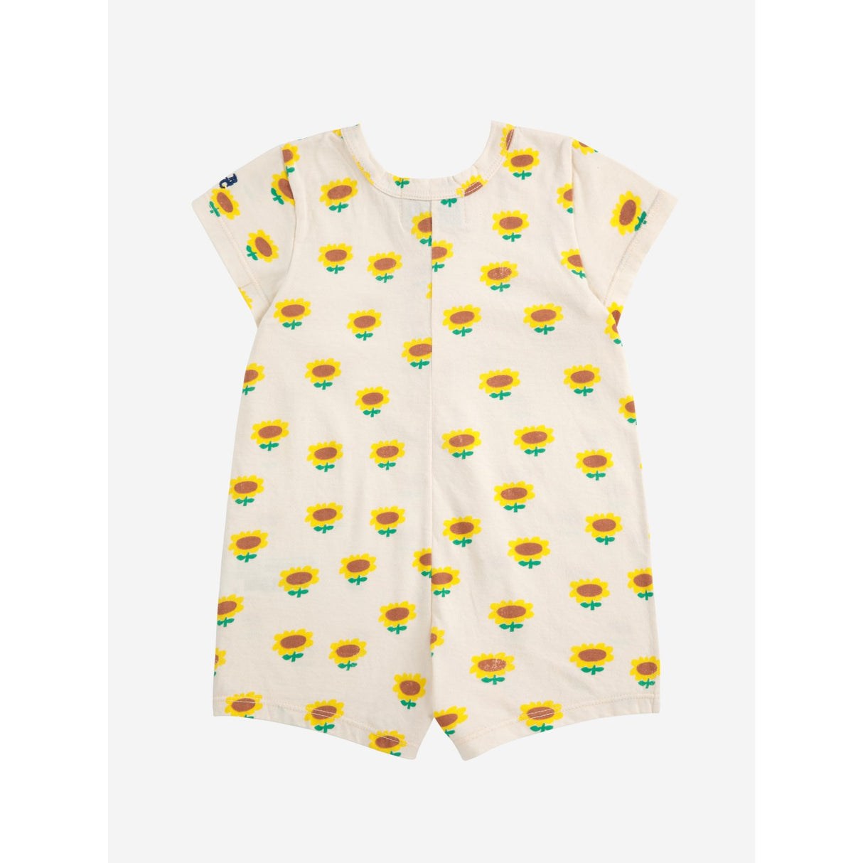 Bobo Choses Beige Sunflower All Över Playsuit