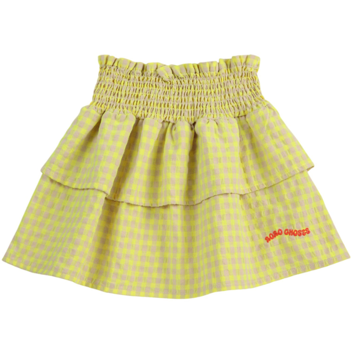 Bobo Choses Multicolor Vichy Ruffle Kjol