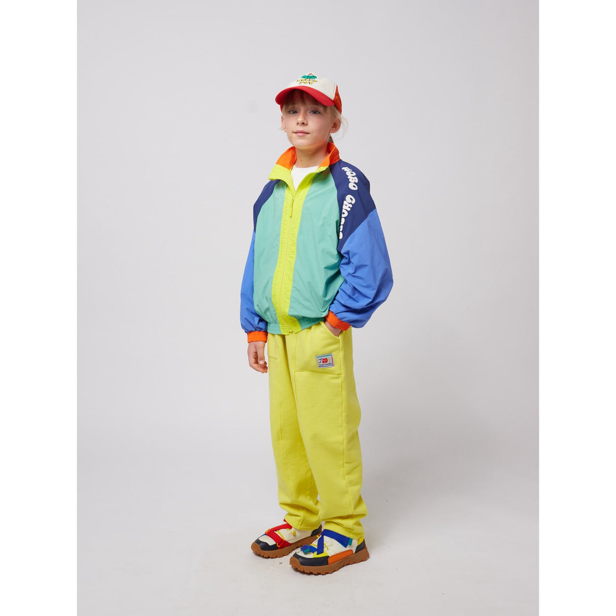 Bobo Choses Multicolor Wavy Bobo Choses Färg Block Tracksuit Jacka