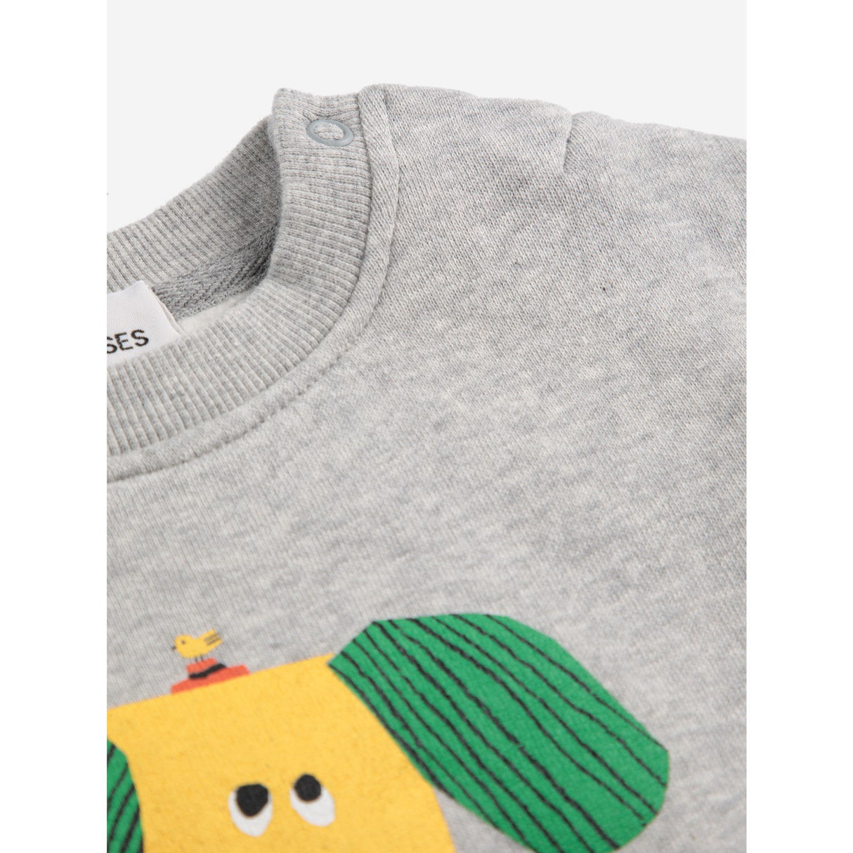 Bobo Choses Heather Grey Happy Dog Sweatshirt