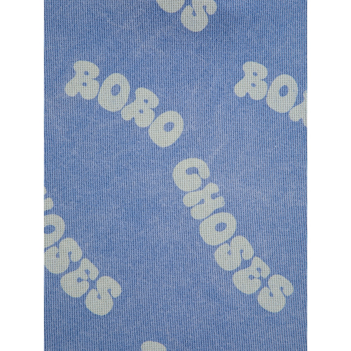 Bobo Choses Blue Wavy Bobo Choses All Över Waffle Pikétröja